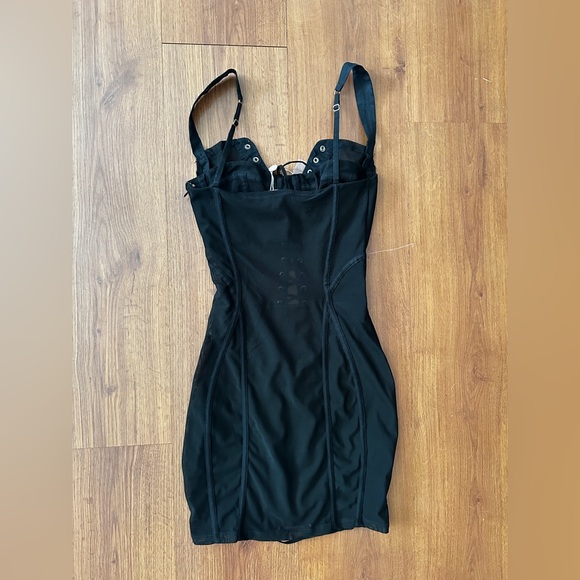 Oh Polly Black Lace-Up Dress - Picture 5 of 7